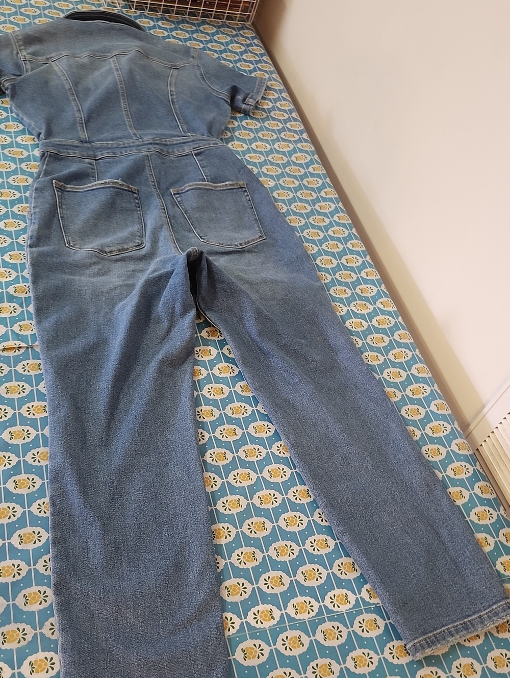 Good American Fit For Success Denim Jumpsuit Size Large - Picture 9 of 9